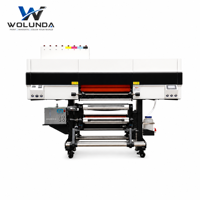 Imprimante UV DTF Wolunda 60 cm à 4 têtes I3200-U1, machine tout-en-un pour impression et laminage, pour transfert d'autocollants UV DTF, estampage à chaud