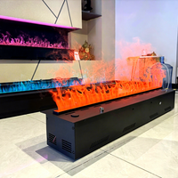 Chimenea Eléctrica Inteligente con Control por Aplicación, Vaporizador de Agua 3D, Humidificador