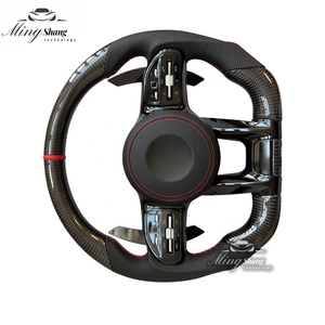El volante deportivo de fibra de carbono de etiqueta roja es adecuado para Mercedes-Benz <span class=keywords><strong>ACSE</strong></span> Clase G GLA GLK GLC GLB ML CLA GL CLS SLC GT - Product Image 4