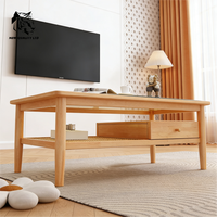 Table basse en bois, design moderne, fabriquée en usine, personnalisable, prix le plus bas, stock important, prête à être expédiée, meubles de salon.