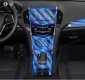 TPU Transparent Car Interior Central Control gear Protective Film for Cadillac ats 2013 2014 2015 2016 2017 2018 2019