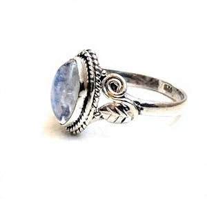 Wholesale Silver Stone <b>Ring</b> Rainbow <b>Moonstone</b> Sterling Silver 92.5 <b>Ring</b> - Product Image 5