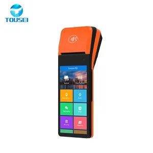 Pos Terminal Payment Handheld 6 Inch Android 13 Mobile All In 1 Touch Screen Pos With Printer Barcode Scanner For Restaurant