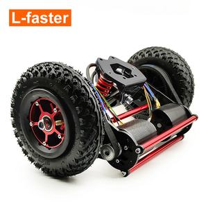 Kit Fai-da-Te per <span class=keywords><strong>Skateboard</strong></span> Elettrico 36V 2800W, Longboard <span class=keywords><strong>Rosso</strong></span> con Doppio Motore a Cinghia - Product Image 2