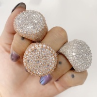 Ensemble de mosaïque inversé, bijoux hip-hop en moissanite, argent 925, entièrement serti de pierres, bague en moissanite, hip-hop