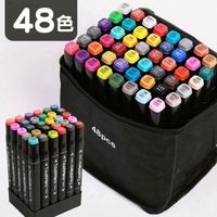 Marqueurs d'art permanents à double pointe colorés Usa Mairun Modèle 406 24~262, encre non effaçable, double embout, marqueurs à alcool