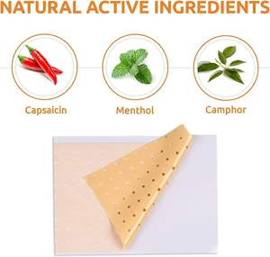 膝、背中、首、筋肉、肩、ボディプラスターのための救済パッチカプシカムプラスター痛み救済パッチApsaicinパッチ - Product Image 3