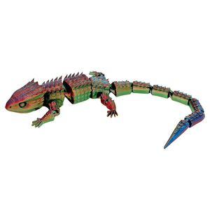 3D-Gedruckte Chamäleon-Skink-Figur, Bewegliche Flexible Eidechsen-Figur, Trendiges Schreibtisch-Haustier-Spielzeug, Geschenk, Grenzüberschreitender Großhandel - Product Image 2