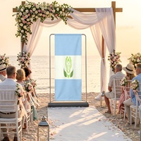 Toile de fond personnalisée arc-en-ciel gay avec motif Achillean, idéale pour la photographie en studio et l'affichage de bannières pour les rassemblements festifs