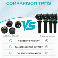 Capteur de pression des pneus externe TPMS 315 MHz DIY compatible avec Chevy Tahoe Impala Malibu Limited, GMC Terrain # 13598771