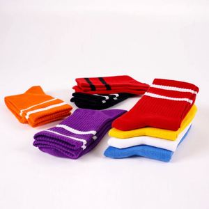 Calcetines Deportivos de Algodón Peinado con Franja Sólida para Mujer, Logotipo Personalizado, Calcetines de Tubo Atléticos - Product Image 3