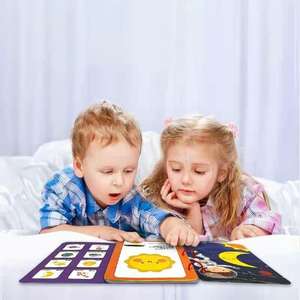 Libro silencioso cognitivo de iluminación de educación temprana para niños, tarjeta de alfabetización para bebés de jardín de infantes, juego de tarjetas adhesivas, Material de enseñanza - Product Image 2