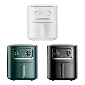 Friteuse à air électrique intelligente multifonctionnelle carrée moderne en plastique noir 10L avec bouton, grande capacité pour frites - Product Image 4