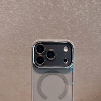 Coque de protection magnétique antichoc avec cadre métallique pour appareil photo pour iPhone 17 Air 16 15 14 Plus 13 12 11 Pro Max