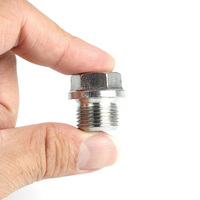 Bouchons de tuyauterie filetés à tête hexagonale en acier inoxydable DIN 910, bouchons de tuyauterie, vis de bouchon