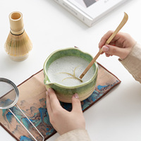 Kit de Cérémonie du Thé Matcha Portable en Céramique – Coffret Cadeau avec Bol, Fouet et Cuillère Classiques pour la Cérémonie du Matcha – Vente en Gros