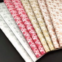 Papier de soie multicolore 50*70cm 17gsm, style Noël populaire, service OEM, écologique, pour emballage cadeau et vêtements