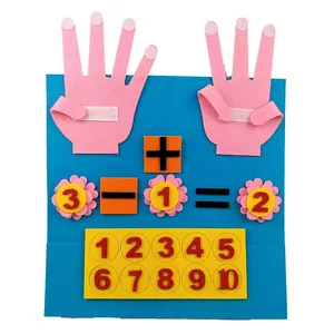 2024 New Design Eco Friendly Early Educational Toys Finger Number Counting Busy Board For Toddler Learning
