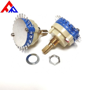 Nuevo Interruptor Rotatorio y Selector de Metal Personalizado con Eje Ondulado de 29mm, Monopolar, Doble Capa, 24 Posiciones - Product Image 4