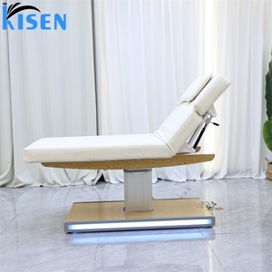 KISEN New Design Comfortable Electric Salon Massage <b>Bed</b> Beauty Salon Electric Cosmetic Facial Spa <b>Lash</b> Massage Treatment <b>Table</b> - Product Image 4