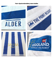 Wholesale 100% Cotton Custom Logo Design Thick Double Sided Luxury Eco-Friendly Geometric Pattern Extra Large Beach Towels