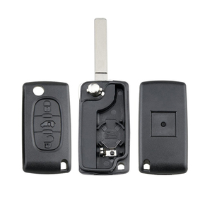 Télécommande de remplacement à 3 boutons avec support de pile à rainure CE0536 pour clé de voiture Peugeot 107 207 307 <span class=keywords><strong>407</strong></span> 607 208 308 408 - Product Image 5