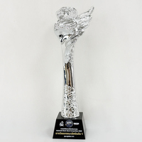 Plaque en résine personnalisée avec logo or, argent, bronze, n° 1, 2, 3, plaque en cristal, trophée en cristal, récompense pour les concours