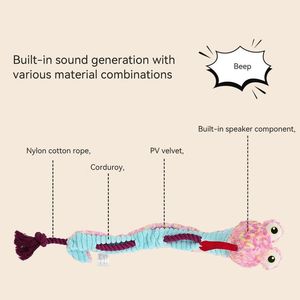 Giocattolo per cani a forma di lumaca, morbido, indistruttibile, per l'addestramento all'instinto di foraggiamento, distributore lento di crocchette, puzzle per animali domestici, giocattolo da masticare in peluche con squeak - Product Image 2