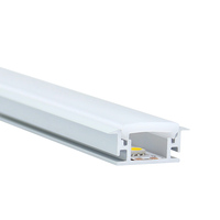 Profilé en aluminium LED avec diffuseur, embouts et clips pour bande LED 27*11 mm