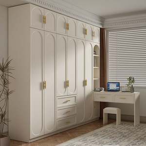 Santopova French Country Style Wardrobe with Gold Hardware - Product Image 3