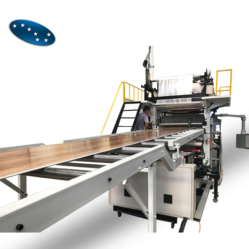 多層SPCフローリング製造機LVTビニール板床生産ライン