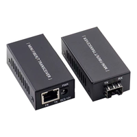 Mini convertisseur de média fibre optique SFP vers RJ45 10/100/1000M Gigabit Ethernet, émetteur-récepteur fibre optique DC5-12V pour réseau FTTH