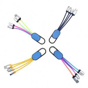 Cable de Carga USB de Bolsillo, Cable Magnético Trenzado con Logotipo de Marca, Cargador Móvil Multi USB, Cables de Datos 3 en 1 - Product Image 4