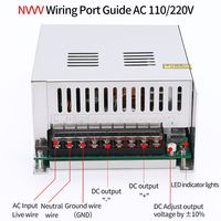 Nouvelle alimentation à découpage d'énergie à S-800-36V variable Sortie 36V AC à DC pour machines AI Transformateur d'alimentation LED 800W 36W