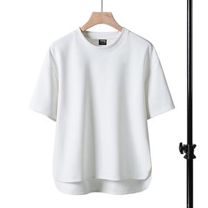 Fabricant de vêtements pour hommes, vente en gros, tricots personnalisés, t-shirt en tricot à épaules tombantes et manches courtes, t-shirts pour hommes grandes tailles - Product Image 3