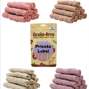 Private Label Grain Free Pet Food Supplies Duck Flavor Dog Treats Pet Dog Dental Snack Treats Soft And Chew Dog Snack Stick