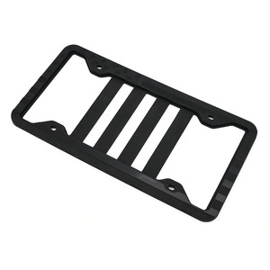 Cadre de plaque d'immatriculation en silicone gris, imperméable, antirouille, support de plaque d'immatriculation - Product Image 5