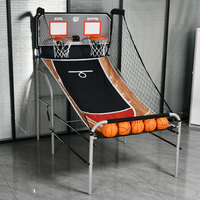 Vente flash : Machine de jeu d'arcade de basket-ball pliable pour 2 joueurs, système de basket-ball double tir avec marqueur électronique TB-6590