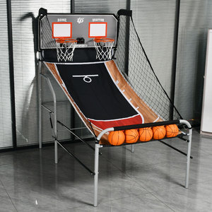 Máquina de Jogo de Basquete Dobrável para 2 Jogadores, Sistema de Basquete de Duplo Lançamento com Marcador Eletrônico TB-6590 - Product Image 3
