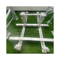 Système de montage solaire EmperySolar pour toit plat, support durable pour montage au sol pour modules photovoltaïques encadrés, acier inoxydable, alliage d'aluminium
