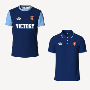 All'ingrosso maglia personalizzata Rugby uniforme Polo blu Blank manica corta Polo camicia sublimata Rugby Polo giacca per gli uomini - Product Image 4