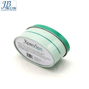 Bán Hot Nhỏ Hình Bầu Dục Kim Loại Hộp Thiếc Cho Handmade Xà Phòng - Product Image 2