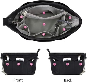 Công Suất Lớn Nhiều Túi <span class=keywords><strong>Nylon</strong></span> Tote Túi Tổ Chức Chèn Túi Trong Túi Ví Tổ Chức Chèn Cho Túi Xách Ví Tổ Chức - Product Image 4