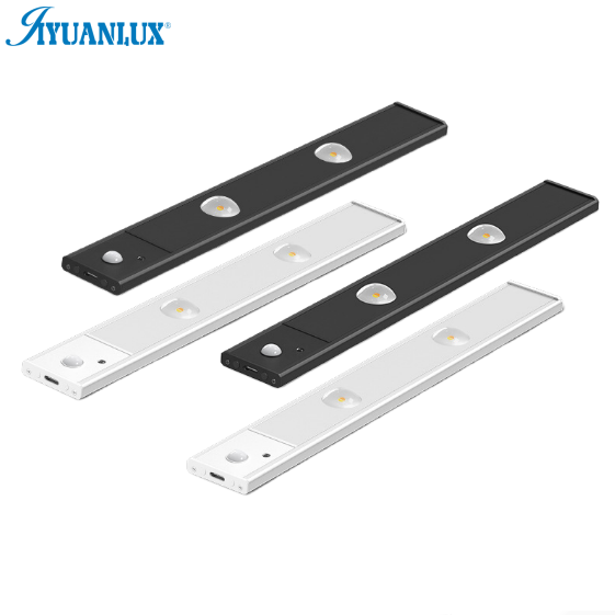 Grille Spotlight Motion Sensor Night Lamp 5 Color Dimmable Usb Type C Rechargeable Under Led Cabinet Lights for Kitchen Closet