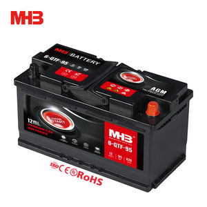 Mhb 6-QTF-95 Sin mantenimiento Tipo de plomo ácido Recargable <span class=keywords><strong>Star</strong></span> <span class=keywords><strong>Stop</strong></span> 95ah 820cca Acumulador Coche MF Batería - Product Image 1