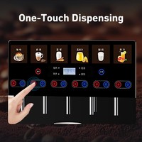 Machine à café instantanée commerciale à prix d'usine, 6 saveurs chaudes et froides, force de café programmable, personnalisation OEM