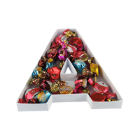 Boîte cadeau en carton en forme de lettre de l'alphabet pour la fête des pères, remplissable de bonbons, chocolat, sucreries