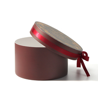 Boîte cadeau pour gâteau de Noël fabriquée en papier écologique, boîte cylindrique et boîte à bouquet pour l'emballage de gâteaux