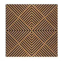 Panneaux muraux acoustiques en MDF 100% fibre de polyester, insonorisés, imperméables, ignifuges, design moderne 3D pour hôtel, hôpital, NRC