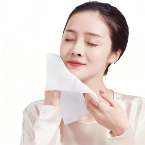 <span class=keywords><strong>Lingettes</strong></span> jetables douces et sèches en gros, <span class=keywords><strong>lingettes</strong></span> nettoyantes pour le visage, <span class=keywords><strong>lingettes</strong></span> sans peluches, serviettes pour le visage pour le nettoyage quotidien, logo personnalisé OEM - Product Image 1